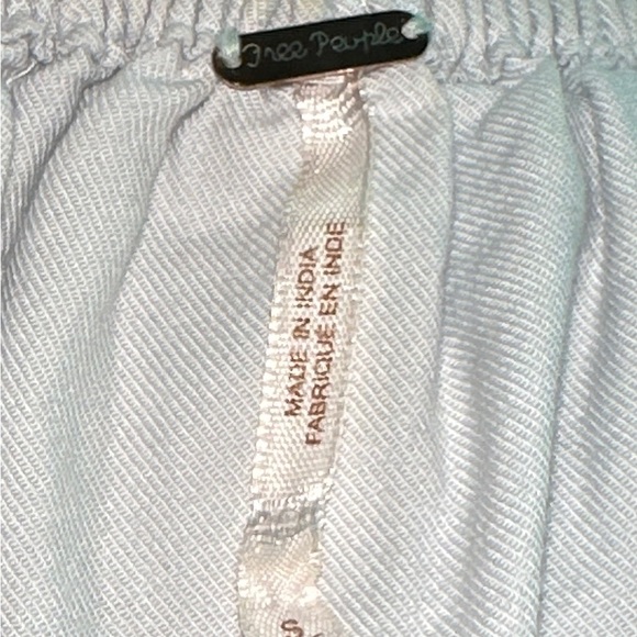 Free People Fleur Du Jour Blue Dress, Floral Embroidery Off Shoulder, Small. - Picture 8 of 9